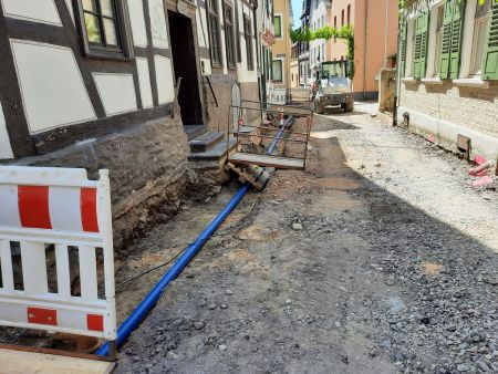 Straßensanierung Straßenbau Straße bauen Straße erneuern Altstadt Braubach Abel Weimar